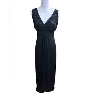 ENFOCUS Studios Black Sleeveless Dress V-Neck Size 6 Black